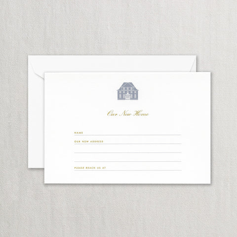 BOXED NOTE CARDS - CCO - NEW HOME FILL-IN ANNOUNCEMENT CARDS