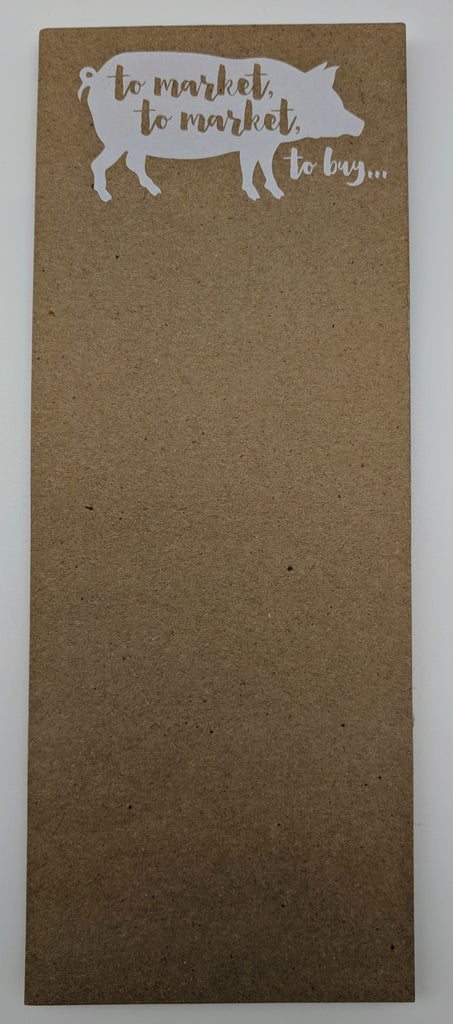 NOTE PAD - HP - PIGGY WENT TO MARKET