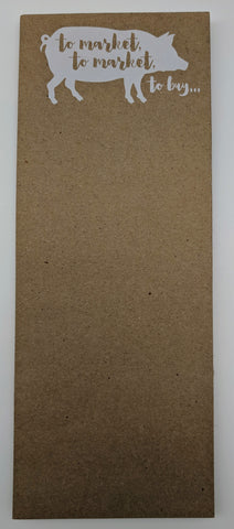 NOTE PAD - HP - PIGGY WENT TO MARKET