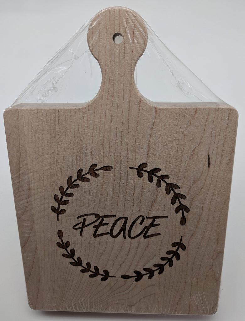 WOOD CUTTING BOARD - PEACE - SMALL