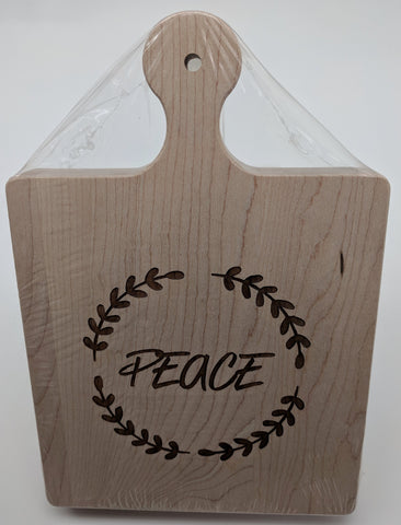 WOOD CUTTING BOARD - PEACE - SMALL