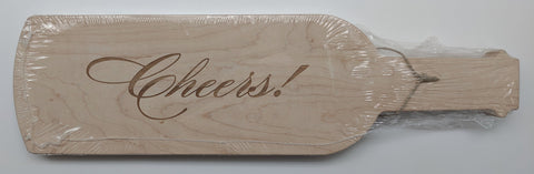 WOOD CUTTING BOARD - CHEERS WINE BOARD