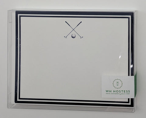 BOXED NOTE CARDS - WHH - GOLF NOTE CARDS SET OF 10