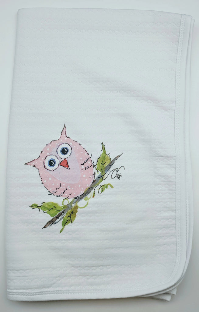 BLANKET - DBB - PINK OWL