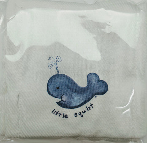 BURP CLOTH - DBB - LITTLE SQUIRT BLUE