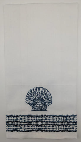 TEA TOWEL - PI - CALICO SCALLOP