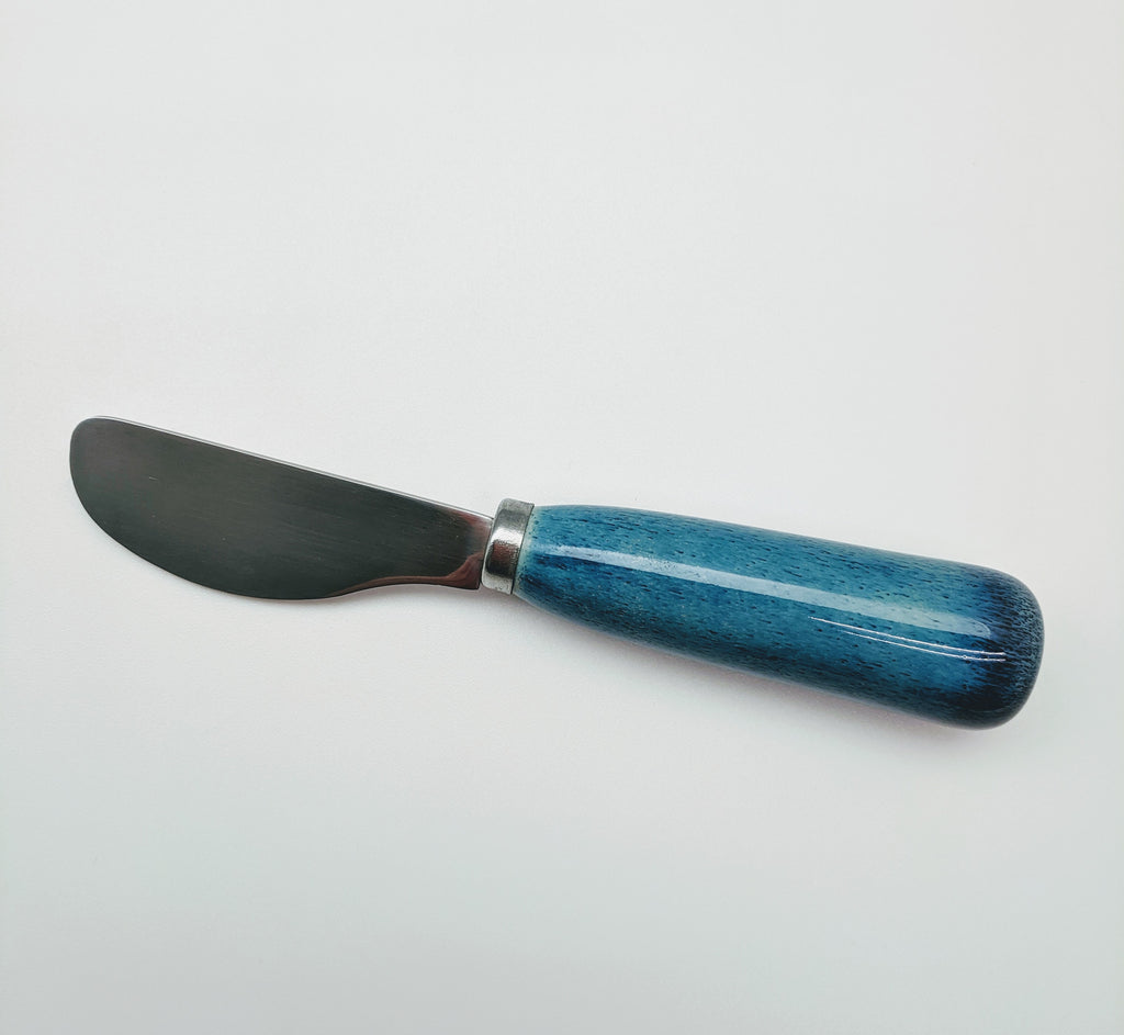 SERVEWARES -TAG- BLUE GLAZE SPREADER