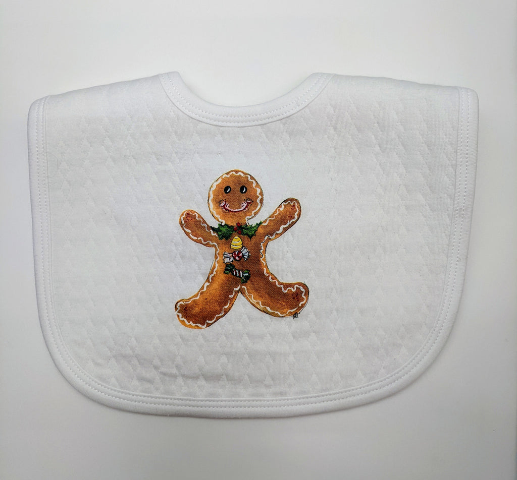 BABY BIB -DBB- CHRISTMAS GINGERBREAD MAN