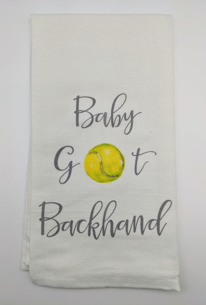 KITCHEN TOWEL - FG - BABY GOT BACKHAND TENNIS