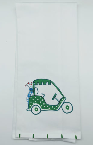 KITCHEN TOWEL - LDD - GOLF CART GREEN