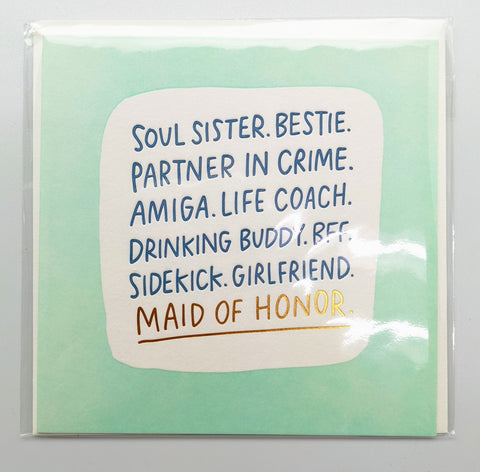 WEDDING - PPDMS - SOUL SISTER MAID OF HONOR