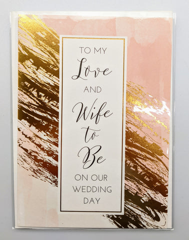 WEDDING - PPDMS - TO MY LOVE AND WIFE TO BE