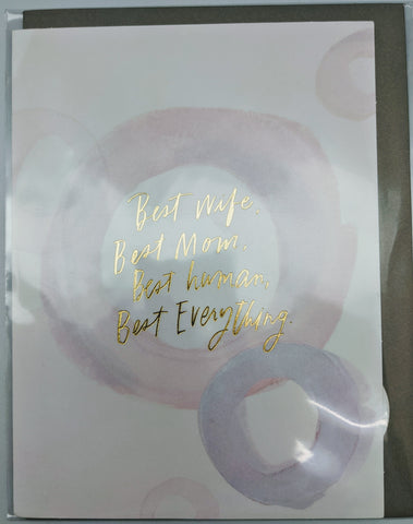 MOTHER'S DAY CARD - PR - BEST WIFE, BEST MOM...
