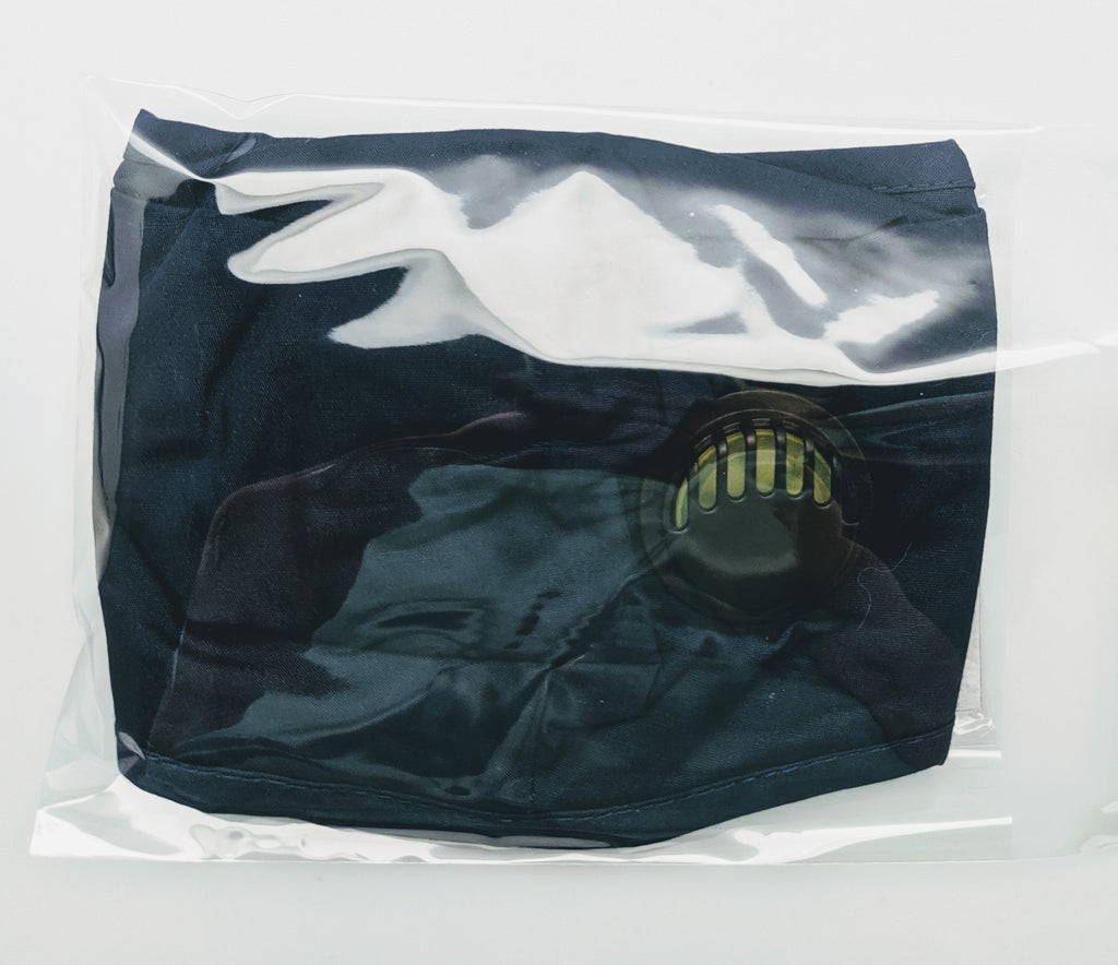 FACE MASK - BFS - ADULT NAVY BLUE WITH FILTER