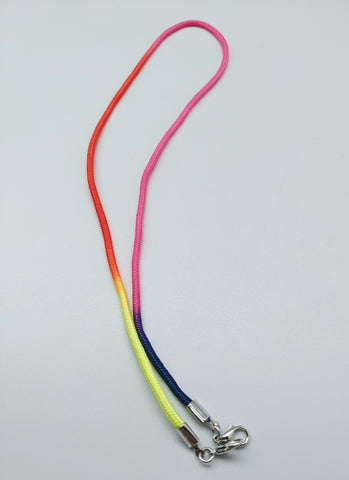 FACE MASK LANYARD - BFS - RED/HOT PINK