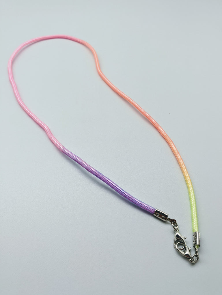FACE MASK LANYARD - BFS - ORANGE/PINK