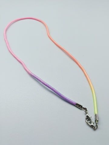 FACE MASK LANYARD - BFS - ORANGE/PINK