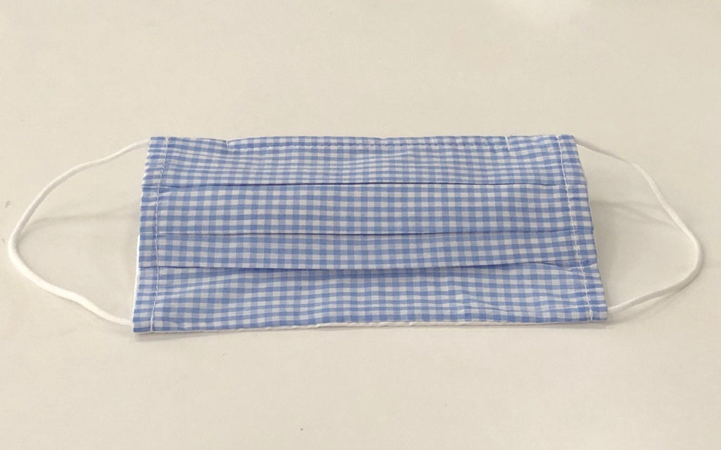 FACE MASK - BFS - ADULT BLUE CHECK