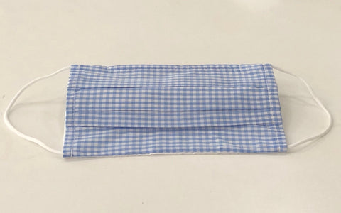 FACE MASK - BFS - ADULT BLUE CHECK