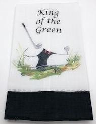 TEA TOWEL - DBB - KING OF THE GREEN - BLACK BAND