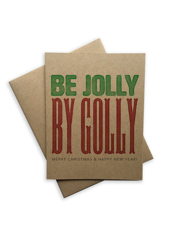 CHRISTMAS - TP - BE JOLLY BY GOLLY WITH KRAFT ENVELOPE