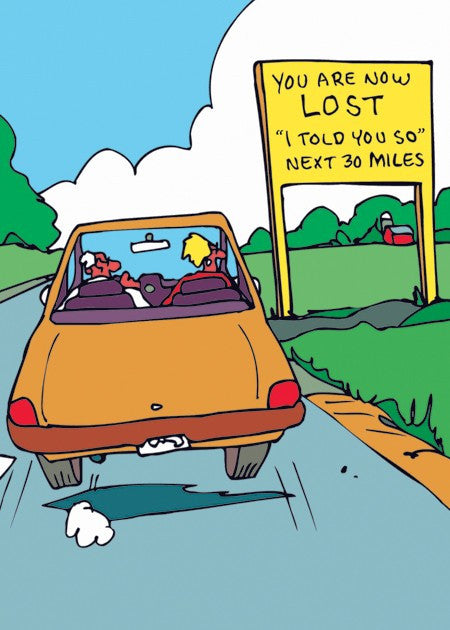 LOST CAR ANNIVERSARY - GREETING CARD