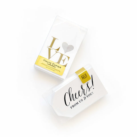 GIFT TAGS - HP -CHEERS/LOVE