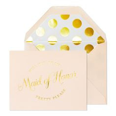 WILL YOU BE MY MAID OF HONOR? - WEDDING CARD