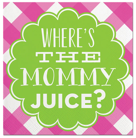 NAPKINS - SL - WHERE'S THE MOMMY JUICE