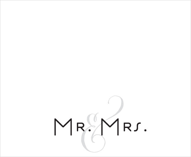 LUXE NOTEPAD - BILA - MR & MRS