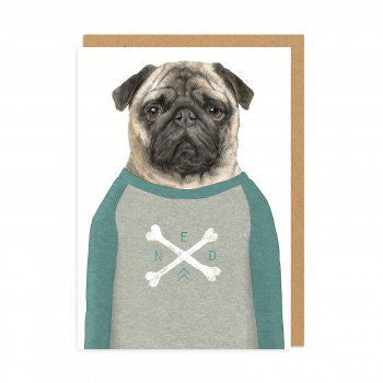 NED PUG - GREETING CARD