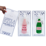 HYDRATION PLASTIC POUCH - PPTD - “YAY FOR ROSE “ PLASTIC POUCH WITH CLIP