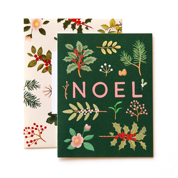 CHRISTMAS - CC - NOEL WITH CHRISTMAS FLORAL WITH FLORAL ENVELOPE – Bethesda  Fine Stationery