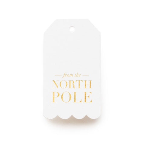 GIFT TAGS - SP -  FROM THE NORTH POLE FOIL SET OF 10