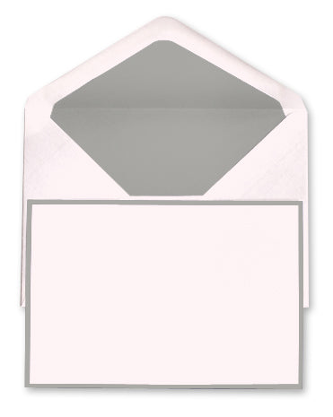 BOXED NOTE CARDS - OCM - PINK & GREY