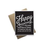 ANNIVERSARY CARD - PARTNER IN CRIME