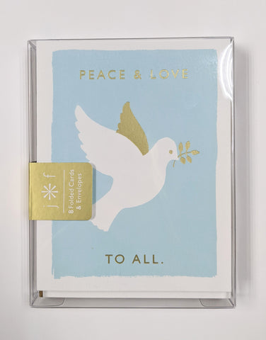 BOXED CHRISTMAS CARDS- JF - PEACE DOVE