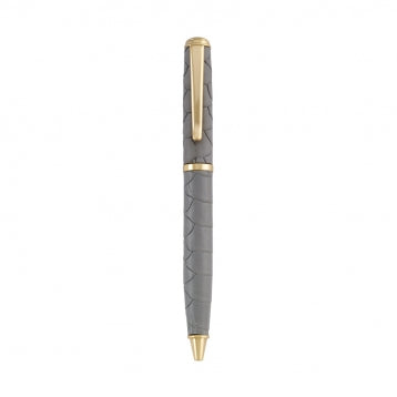 LEATHER BALL PEN - GI - FULL WRAP SLATE PYTHON