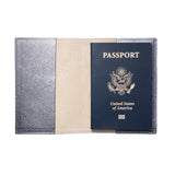 PASSPORT COVER - GI - METALLIC SILVER