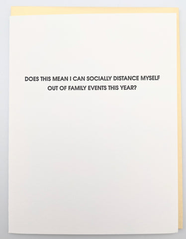 FAMILY HUMOR BLANK CARD - CGL - OUT OF FAMILY EVENTS