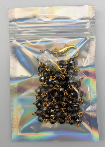 FACE MASK LANYARD - BFS - CRYSTAL CHAIN-STORM