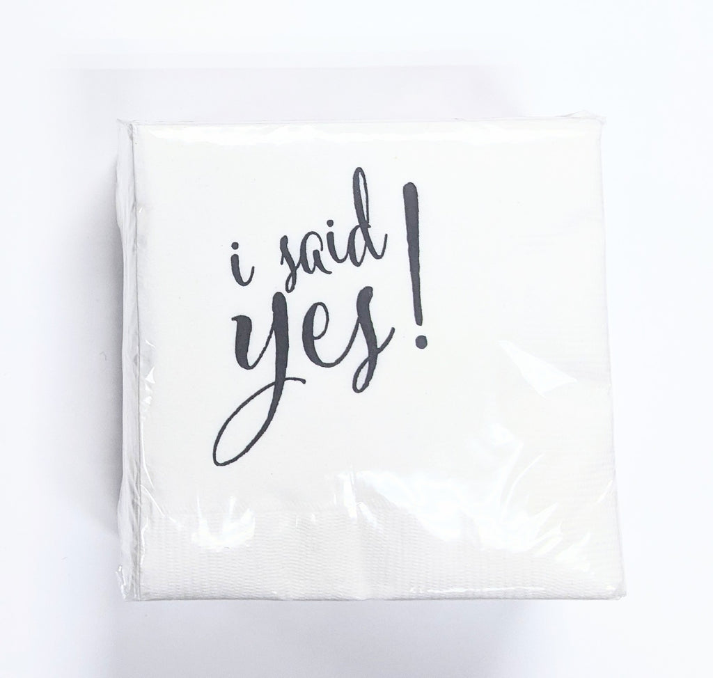 NAPKINS - BFS - WEDDING I SAID YES!