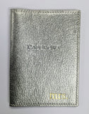 PASSPORT COVER - GI - METALLIC SILVER