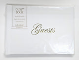 GUEST BOOK - CRG - WHITE WITH GOLD OR SILVER FOIL SMALL