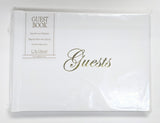GUEST BOOK - CRG - WHITE WITH GOLD OR SILVER FOIL SMALL