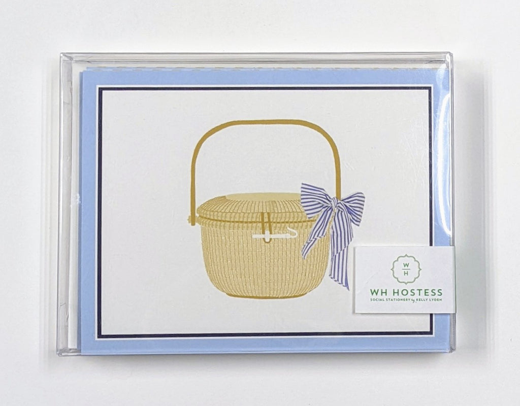 BOXED NOTE CARDS - WHH - NANTUCKET BASKET NOTE CARDS SET OF 10