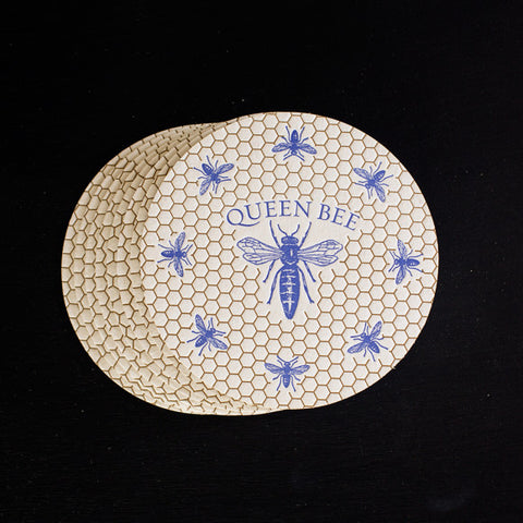 COASTERS - ANC - QUEEN BEE  SET OF 8 LETTERPRESSED