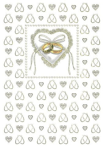 WEDDING - DD - HEART WITH WEDDING RINGS