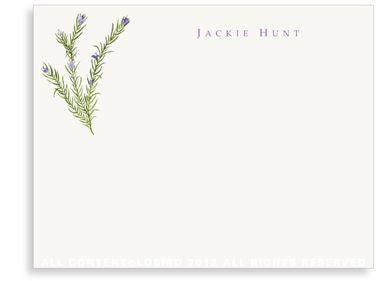 BOXED NOTE CARDS - LB - ROSEMARY WITH CHARM