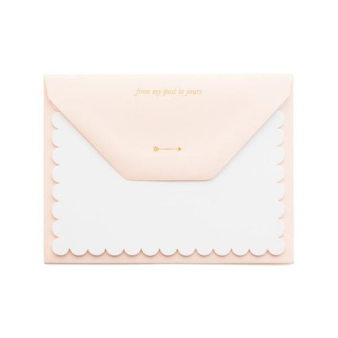 BOXED NOTE CARDS  - SP- BLUSH WITH GOLD FROM MY POST TO YOURS
